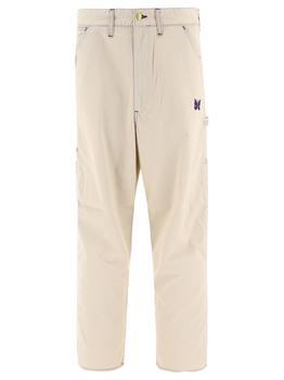 Needles代购, Needles | Needles Logo Detailed Straight Leg Trousers商品图片 6.3折