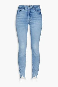 推荐Good Legs distressed mid-rise skinny jeans商品