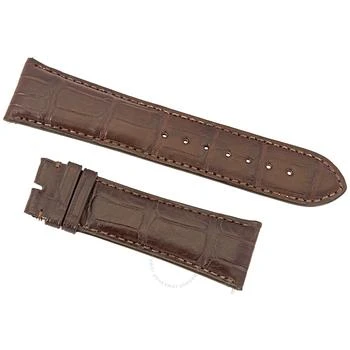 Hadley Roma | 24 MM Matte Dark Brown Alligator Leather Strap,商家Jomashop,价格¥372