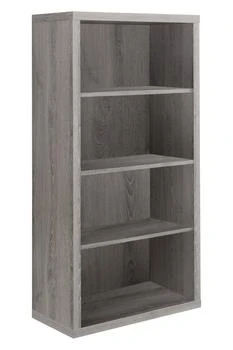 Homezia | 48" Dark Taupe Wood Bookcase,商家Premium Outlets,价格¥2175