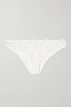 L'Agent by Agent Provocateur | Ozella Pvc 边饰刺绣弹力绢网三角裤 5.9折×额外9.7折, 额外九七折