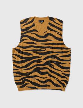 推荐Tiger Printed Sweater Vest商品