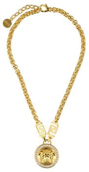 商品Versace Medusa Head Crystal Embellished Chain Necklace,商家Cettire,价格¥2698图片