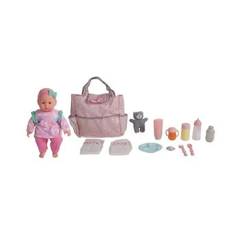 Redbox | Dream Collection 14" Pretend Play Baby Doll With Diaper Bag Accessories Set,商家Macy's,价格¥133