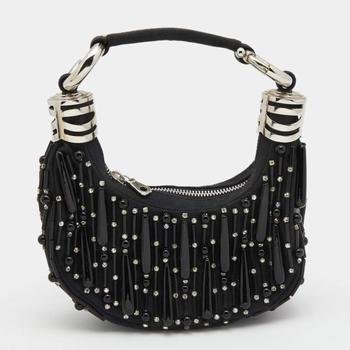 chloe tote真假, [二手商品] Chloé | Chloe Black Fabric Beaded Embellished Hobo商品图片 7.7折, 满1件减$100, 满减