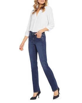 crockett, NYDJ | Marilyn High Rise Straight Jeans in Crockett商品图片 