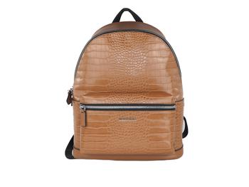 michael kors包行李箱, Michael Kors | Michael Kors Cooper Men's Luggage Croc Embossed Leather Backpack商品图片 3.8折, 满$250减$20, 满减