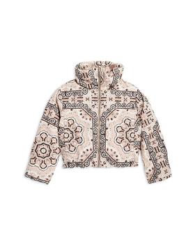 moncler kids, Moncler | Girls' Estonal Bandana Print Down Jacket - Big Kid商品图片 6折, 独家减免邮费