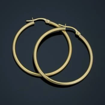 14k Yellow Gold Hoop Earrings (2x30 mm)