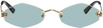 Cartier | Gold Oval Sunglasses商品图片,