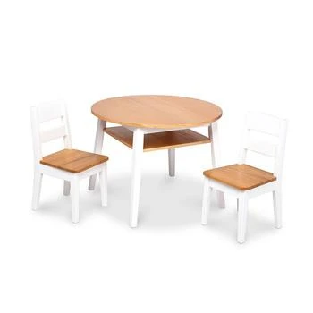 Melissa & Doug | Wooden Round Table & Chairs Set - Ages 3-8 满$100享8折, 满折