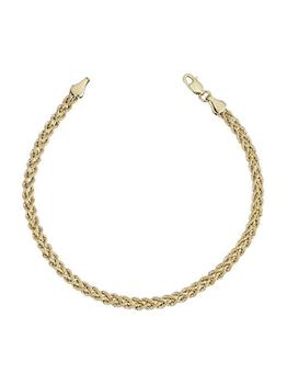 商品14K Yellow Gold Roman Double Rope Bracelet图片