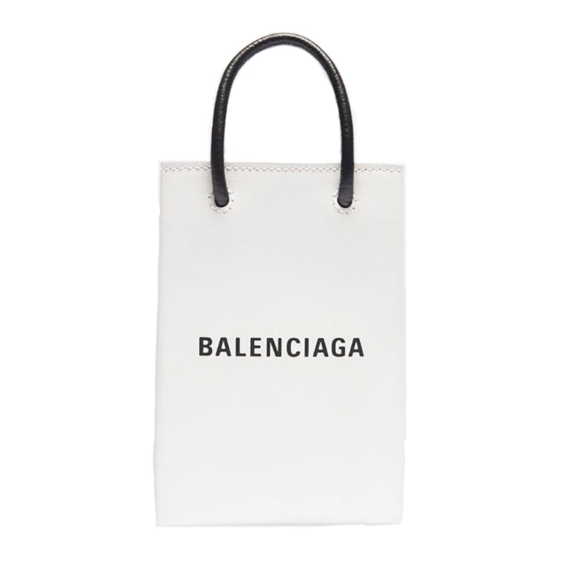 Balenciaga | Balenciaga/巴黎世家 秋冬新款 白色纹理小牛皮购物袋手机包斜挎手提包 ,商家VP FRANCE,价格¥6932