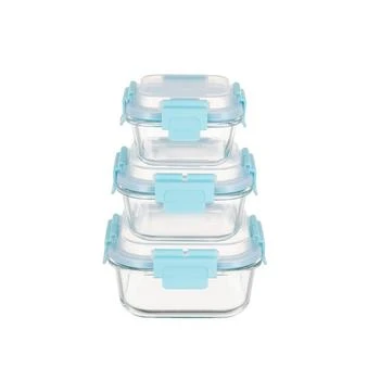 Genicook | 3 Pc Square Container Hi-Top Lids with Pro Grade Removable Lockdown Levers Set,商家Macy's,价格¥165