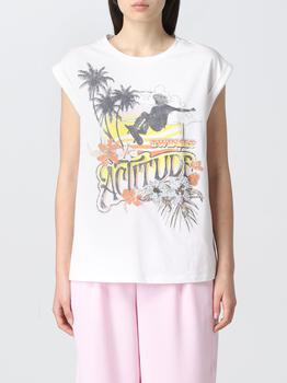 推荐Twinset-Actitude t-shirt in cotton with surf print商品