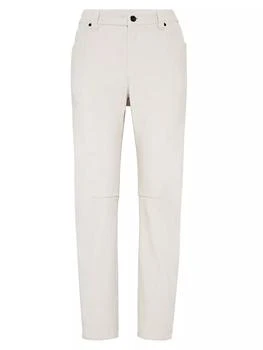 Brunello Cucinelli | Comfort Cotton Corduroy Tapered Five Pocket Trousers With Shiny Tab 