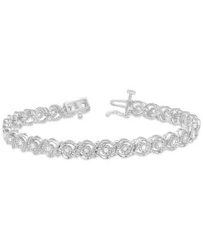 Macy's | Diamond Swirl Tennis Bracelet (1/2 ct. t.w.),商家Macy's,价格¥746