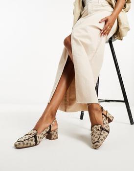 River Island | River Island sling back court shoe in beige商品图片,