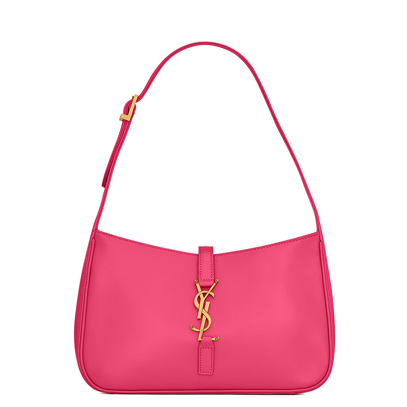 圣罗兰反转巴黎手提包, Yves Saint Laurent | SAINT LAURENT PARIS/圣罗兰 YSL 22春夏新款LE 5 À 7系列 女士紫红唇膏色牛皮革徽标金扣单肩斜挎手提腋下hobo流浪包商品图片 7.4折×额外9.5折, 包邮包税, 额外九五折