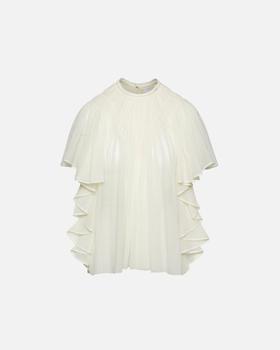 Chloé | V Gathered Ruffle Top商品图片,2.5折