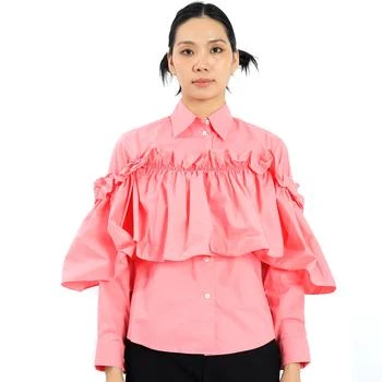 推荐Mm6 Ladies Rose Ruffle Panel Shirt商品