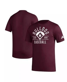 Adidas | Men's Maroon Mississippi State Bulldogs Exit Velocity Baseball Pregame AEROREADY T-Shirt,商家Macy's,价格¥225