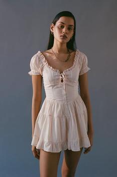 Urban Outfitters | UO Lily Tiered Romper商品图片,5折, 1件9.5折, 一件九五折