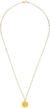 We11done | Gold Smiley Necklace,商家Ssense US,价格¥317