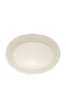 商品MoDA | Moda Domus - Hopenwork Creamware Serving Tray - Color: White - Material: Ceramic - Moda Operandi,商家Moda Operandi,价格¥1503图片