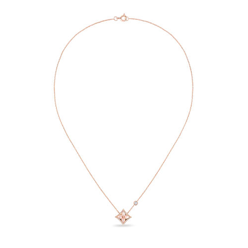 lv经典款, Louis Vuitton |  预售2-3周 Louis Vuitton/路易威登 BLOSSOM BB系列 经典款18k金玫瑰金粉红色珍珠母贝钻石项链Q93612商品图片 包邮包税