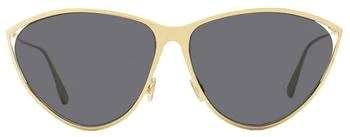推荐Dior Women's Oval Sunglasses NewMotard J5GIR Gold 65mm商品