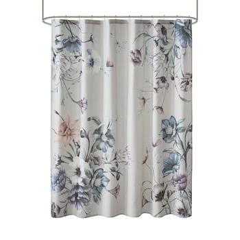 Madison Park | Cassandra Printed Cotton Shower Curtain, 72" x 72",商家Macy's,价格¥256