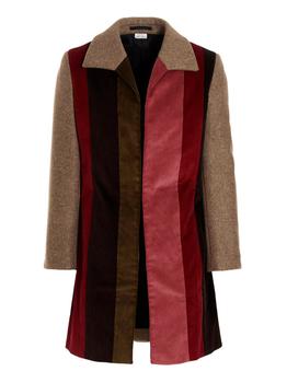 Comme des Garcons | Patchwork multicolor wool coat商品图片,6.7折