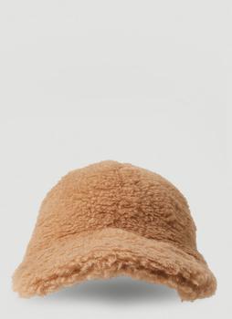 Max Mara | Gimmy Fluffy Baseball Hat in Camel商品图片,6折