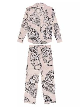 Desmond & Dempsey | 2-Piece Jag-Print Cotton Pajama Set,商家Saks Fifth Avenue,价格¥1844