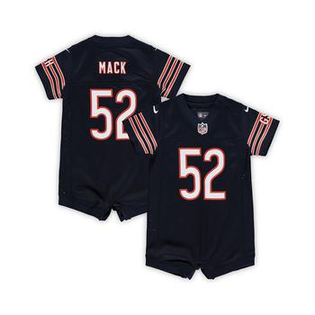 NIKE | Boys and Girls Infant Khalil Mack Navy Chicago Bears Romper Jersey商品图片,