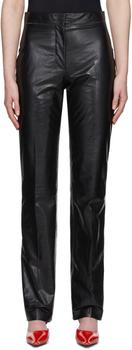 Acne Studios | Black Pressed Leather Trousers商品图片,独家减免邮费