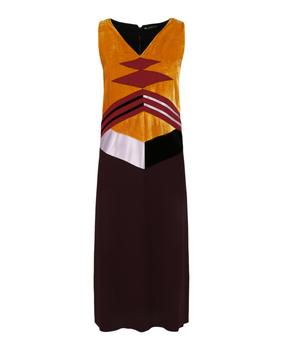 Bottega Veneta | V-Neck Color Block Dress商品图片,3.6折×额外9折, 额外九折