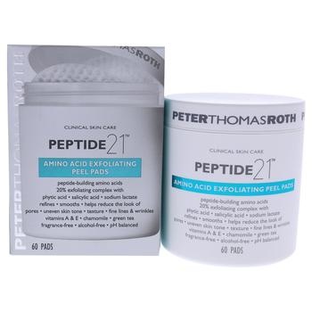 商品Peptide 21 Amino Acid Exfoliating Peel Pads by Peter Thomas Roth for Unisex - 60 Count Pads图片