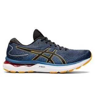 Asics | Men's Gel-Nimbus 24 Running Shoes - D/medium Width In Azure/amber 6.4折
