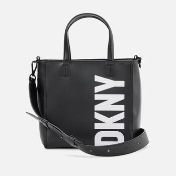 推荐DKNY Women's Tilly Small Tote Bag - Black/Silver商品