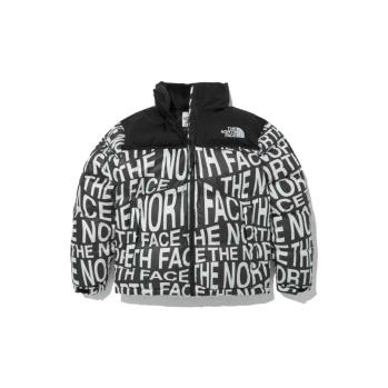商品The North Face | 【享贝家】（国内现货-QD）北面 FW22 通体字母休闲印花拉链立领羽绒服 棉服 男女同款  黑色NJ1DN51M-BLK,商家xiangbeiguoji,价格¥1212图片