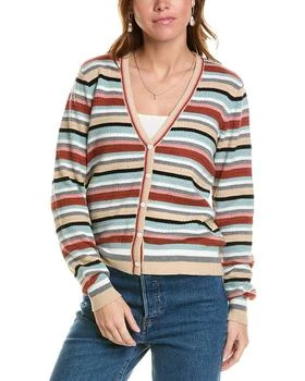 Minnie Rose | Weekend Texture Stripe Cashmere-Blend Cardigan,商家Premium Outlets,价格¥408