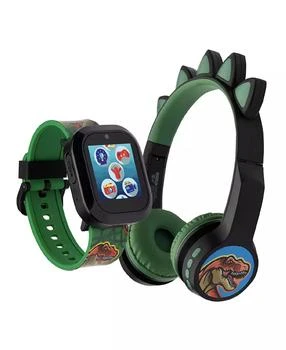 Playzoom | V3 Boys Black and Green Silicone Smartwatch 42mm Gift Set,商家Macy's,价格¥225