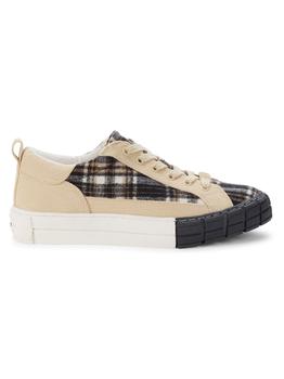 美国sam edelman拖鞋, Sam Edelman | ​Skyla Checked Sneakers商品图片 4.2折
