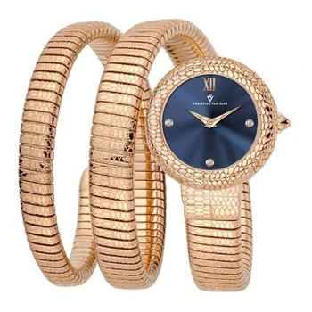 Christian Van Sant | Christian Van Sant Women's Naga Blue Dial Watch,商家Premium Outlets,价格¥1480