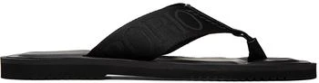 Emporio Armani | Black Logo Tape Sandals 