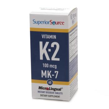 商品Superior Source | Vitamin K2 100 mcg MK7, Dissolve Tablets,商家Walgreens,价格¥134图片