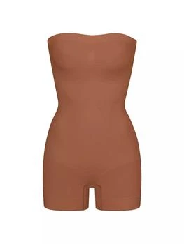 SKIMS | Seamless Sculpt Strapless Shortie Bodysuit,商家Saks Fifth Avenue,价格¥557