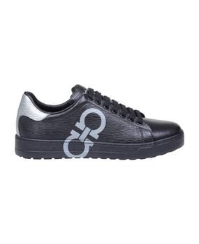 菲拉格慕男鞋板鞋, Salvatore Ferragamo | Number Sneakers In Black Leather商品图片 9折